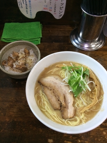 「黒豚骨セット」@らーめん なぶら 左入店の写真