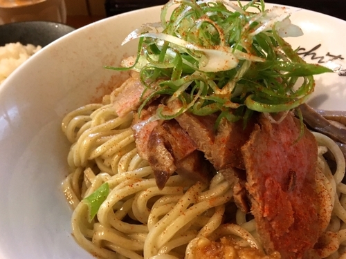 「油そば＋プチライス」@麺庵ちとせの写真