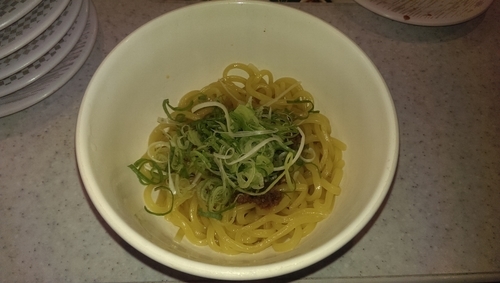 「汁なし麻婆油そば」@かっぱ寿司 アクロスプラザ若葉台店の写真