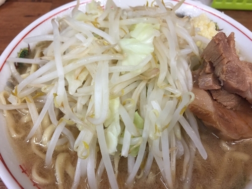 「小ラーメン＋ニンニク」@ラーメン二郎 品川店の写真