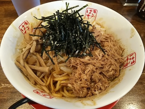 「まぜそば　中（２玉）」@きまはち家 たすろう商店の写真