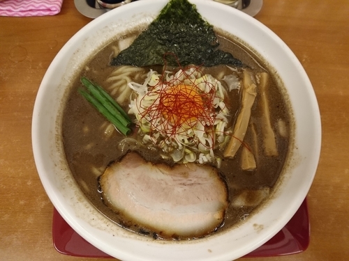 「黒旨味噌らーめん＋大盛」@らーめん我礫の写真