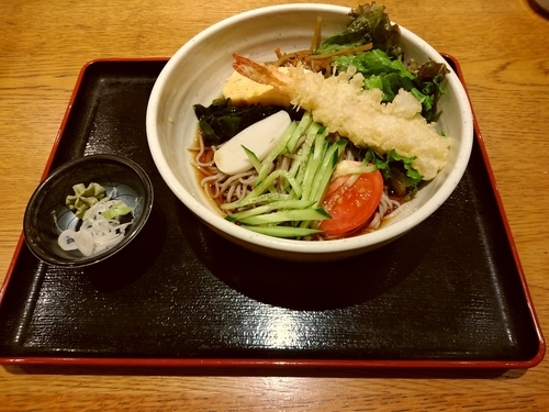 「冷やし五目そば(並盛)972円」@築地寿司岩 高崎高島屋店の写真