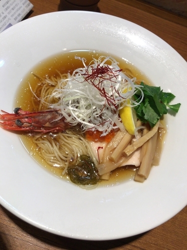 「【限定】天使の海老とイクラの冷やしそば890円」@寿製麺よしかわ 川越店の写真