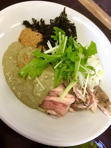 「牡蠣のまぜそば (追い飯･スープ付き) ￥850」@と多゛食堂の写真