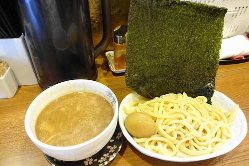 「バカつけ麺８００円＋玉子（サービス券で無料）」@麺バカ息子の写真