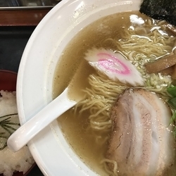 塩そば、ランチセット、サービス大盛り