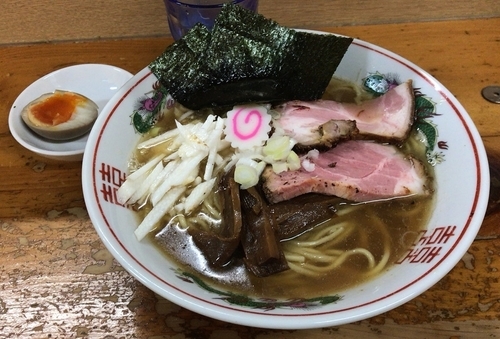 「OLD School中華そば(限定)＋カレー替玉」@口樂の写真