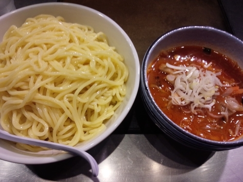 「辛味噌つけ麺」@天空の写真
