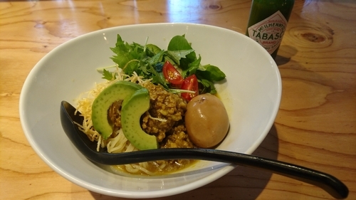 「【夏麺第五弾】冷たいキーマカレーの和えそば」@麺場 浜虎 横浜店の写真