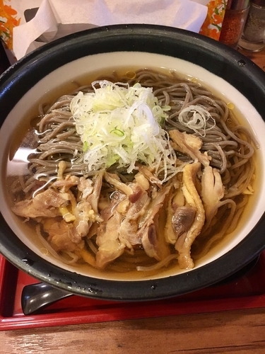 「冷たい肉蕎麦」@肉そば家 笑梟の写真