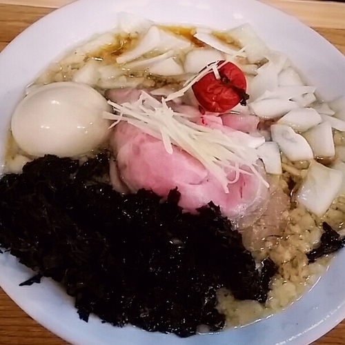 「【限定】RIRI風背脂煮干しそば　８５０円＋味玉」@麺's キッチン RIRIの写真