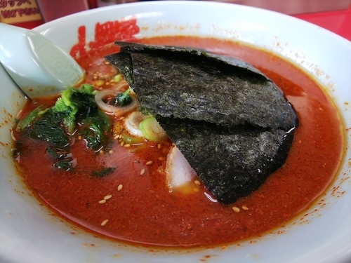 「辛味噌ラーメン」@山岡家 千葉若葉区店の写真