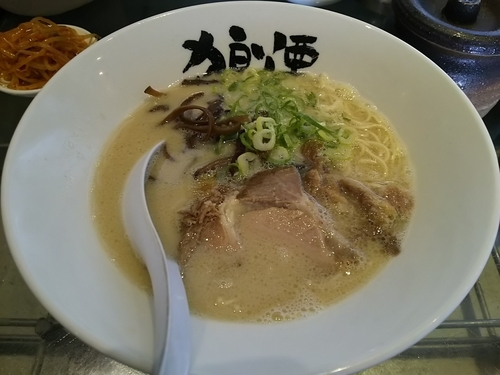 「らーめん　＋替え玉：粉おとし」@狼煙 諏訪店の写真