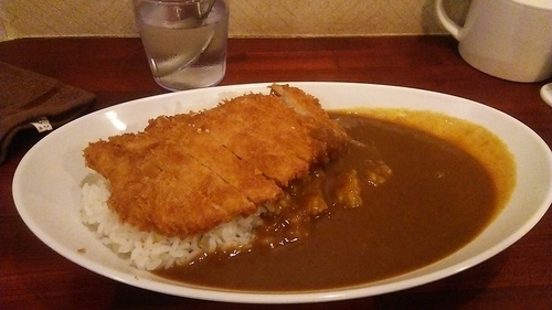 「ロースカツカレー 520円」@カレー屋 花一の写真