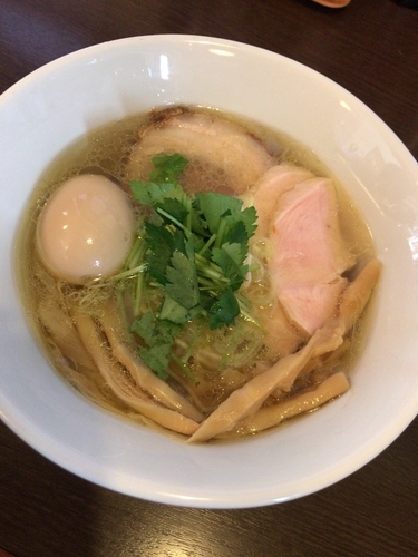 「ヌッキリ泡踊り（塩）800円」@つけ麺 弥七の写真