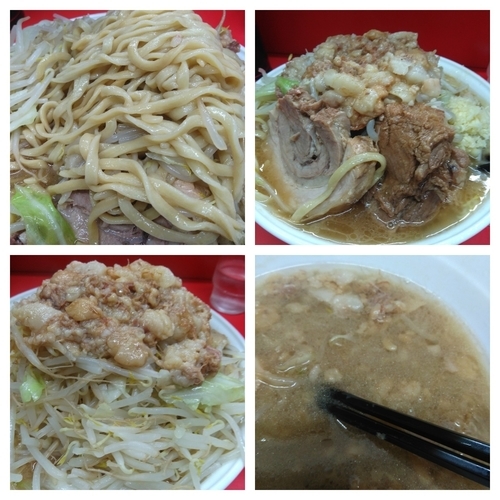 「大ラーメン（野菜、脂、ニンニクちょっと）」@ラーメン二郎 松戸駅前店の写真