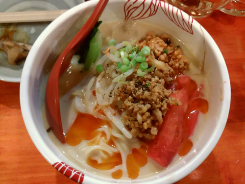 「【限定】冷やしベジ担々麺（ハーフ）450円」@麺処 あす花の写真