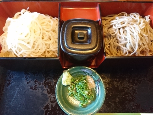 「二色そば（700円）」@そば処 砂場の写真