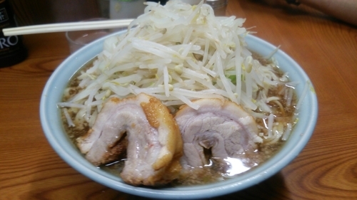 「大ラーメン アブラ少なめ カタメ」@ラーメン二郎 亀戸店の写真