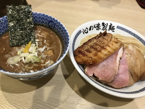「特製濃厚豚骨魚介つけ麺」@心の味製麺 平井店の写真