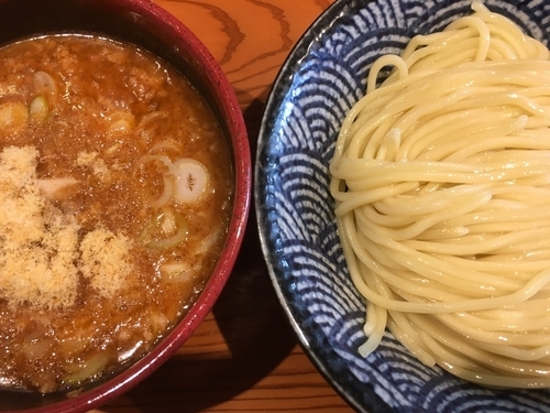 「つけそば海老醤油 1000円」@麺 一直の写真