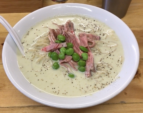 「枝豆の冷し麺(限定)800円」@味噌ぶり noodle みやみやの写真