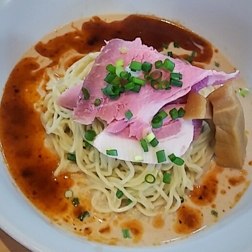 「【限定】蟹と海老の冷製ビスク麺　８００円」@麺堂 稲葉の写真