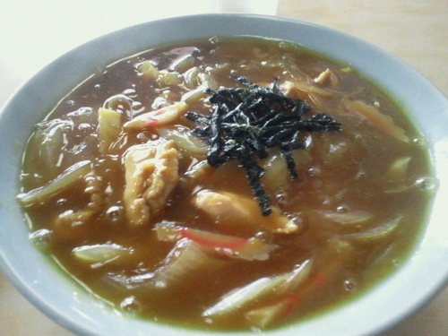 「カレーラーメン 670円」@笑楽庵の写真