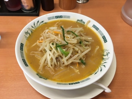 「味噌ラーメン   500円」@中華食堂 日高屋 東大和店の写真