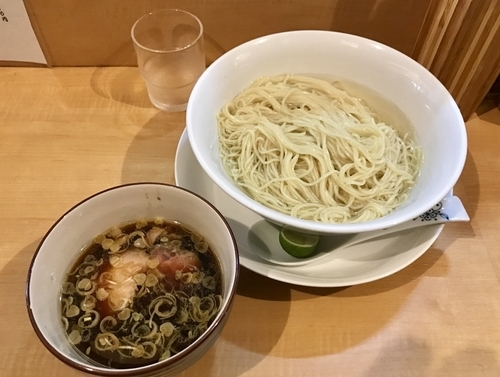 「羅臼昆布水淡麗つけ麺」@中華そば 大井町 和渦の写真