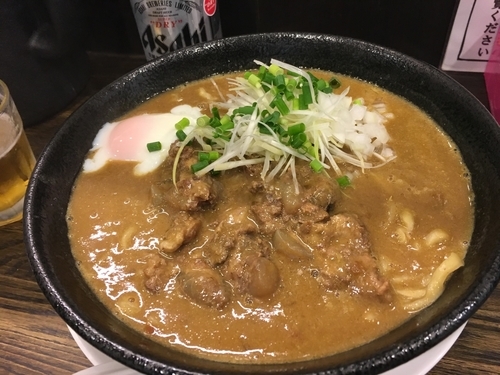 「豚バラ軟骨カレー麺」@あら焼鶏白湯 カシムラの写真