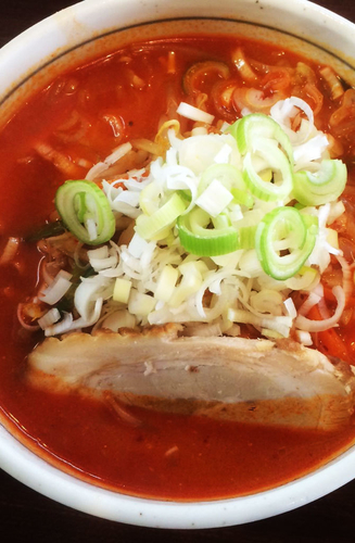 「味噌らーめん一辛」@北海道ラーメン なまら 蒲生店の写真