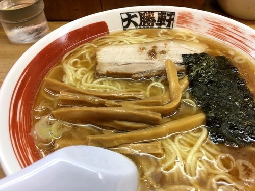 「ラーメン 細麺 カタメ」@中野大勝軒の写真