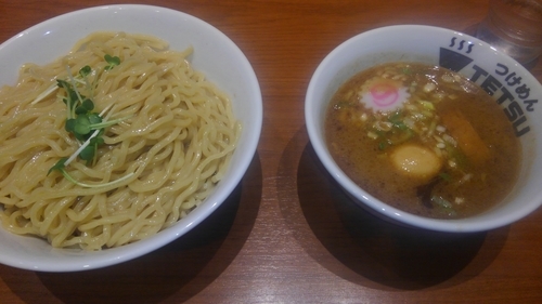 「つけめん　味玉　大盛」@つけめんTETSU ラクーア店の写真