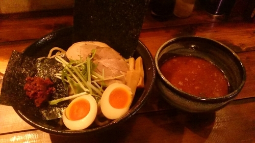 「よくばりエビ旨辛つけ麺大盛り」@麺喰処 じゃジャ旨の写真