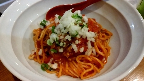 「【気まぐれ限定】アキラ式パスタ ポモドーロ」@ラーメン カワタカの写真