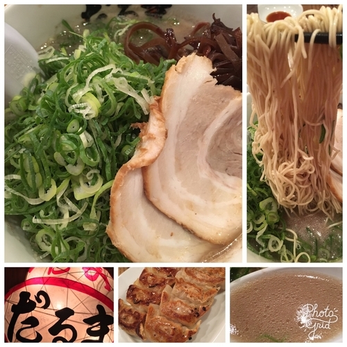 「バリネギラーメン＋替玉」@元祖博多だるま 博多デイトス店の写真