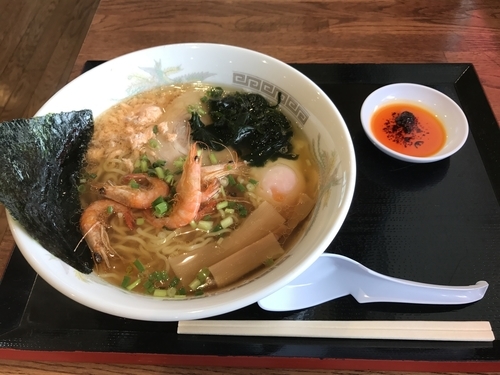「エビ塩ラーメン」@釈迦堂PA（上り）の写真