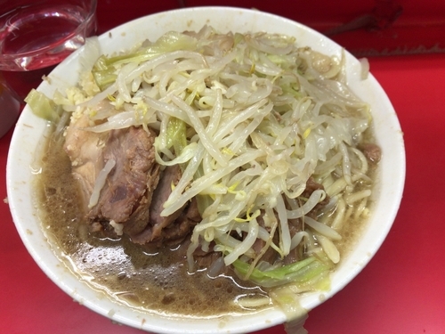「ぶたラーメン(ニンニク、アブラ)700円」@ラーメン二郎 三田本店の写真