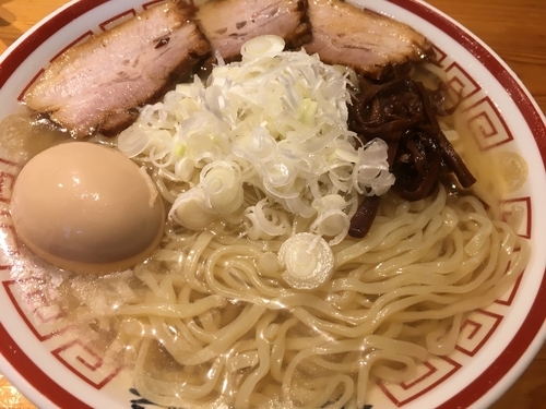 「冷やかけ中華そば［大盛り］」@田中そば店 秋葉原店の写真