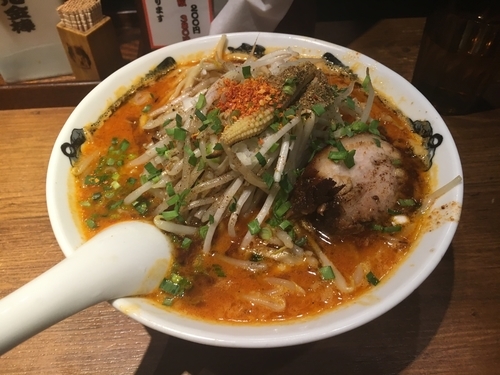 「カラシビ味噌らーめん もやし」@カラシビ味噌らー麺 鬼金棒の写真