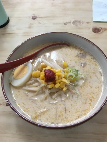 「白みそらーめん（750¥）」@手打ラーメン 暖宝の写真