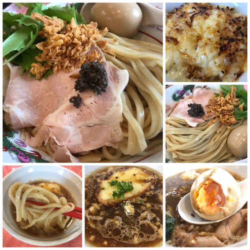 「【限定】オリーブ香るオニオングラタン味玉つけ麺850円」@カッパラーメンセンターの写真