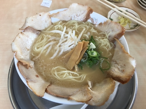 「中華そば肉入り（大）」@中華そば 福ろうの写真