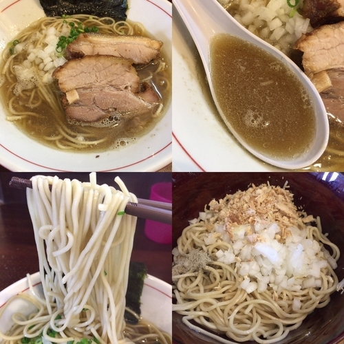 「煮干し蕎麦 ¥750 & 油そば(味付き) ¥200」@零一弐三の写真