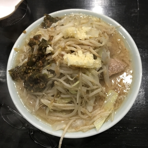 「ポン酢 太麺 アオトウ」@麺屋のスたの写真