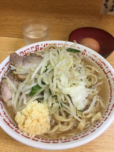「小ラーメン いい卵」@ラーメン二郎 環七新新代田店の写真