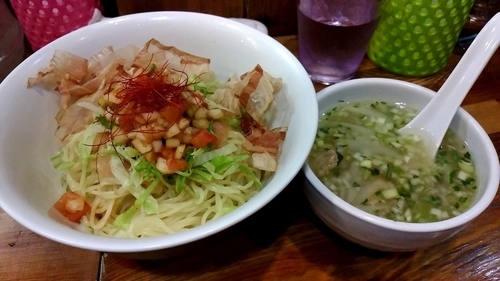 「野菜サルサの冷やし鶏つけそば」@鶏そばムタヒロの写真