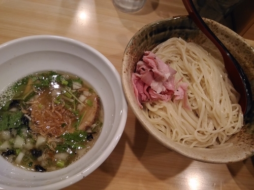 「焼あご塩つけ麺」@焼きあご塩らー麺 たかはし 銀座店の写真